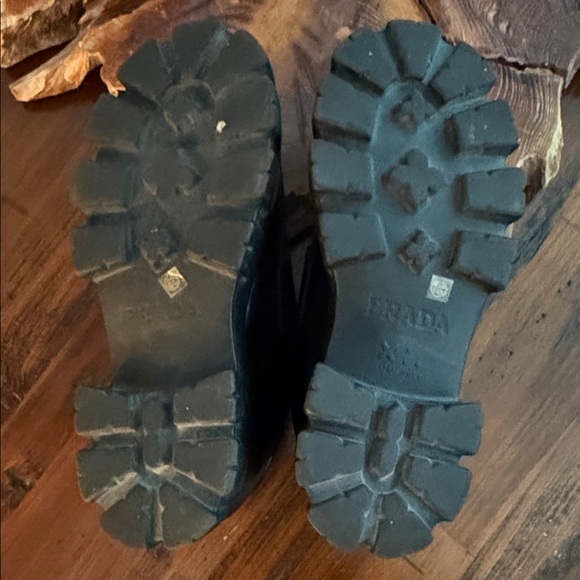 Faux Prada Glossy Black Womens Platform Slip-On Loafers 39 - Picture 5 of 6